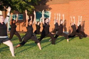 Yoga outside